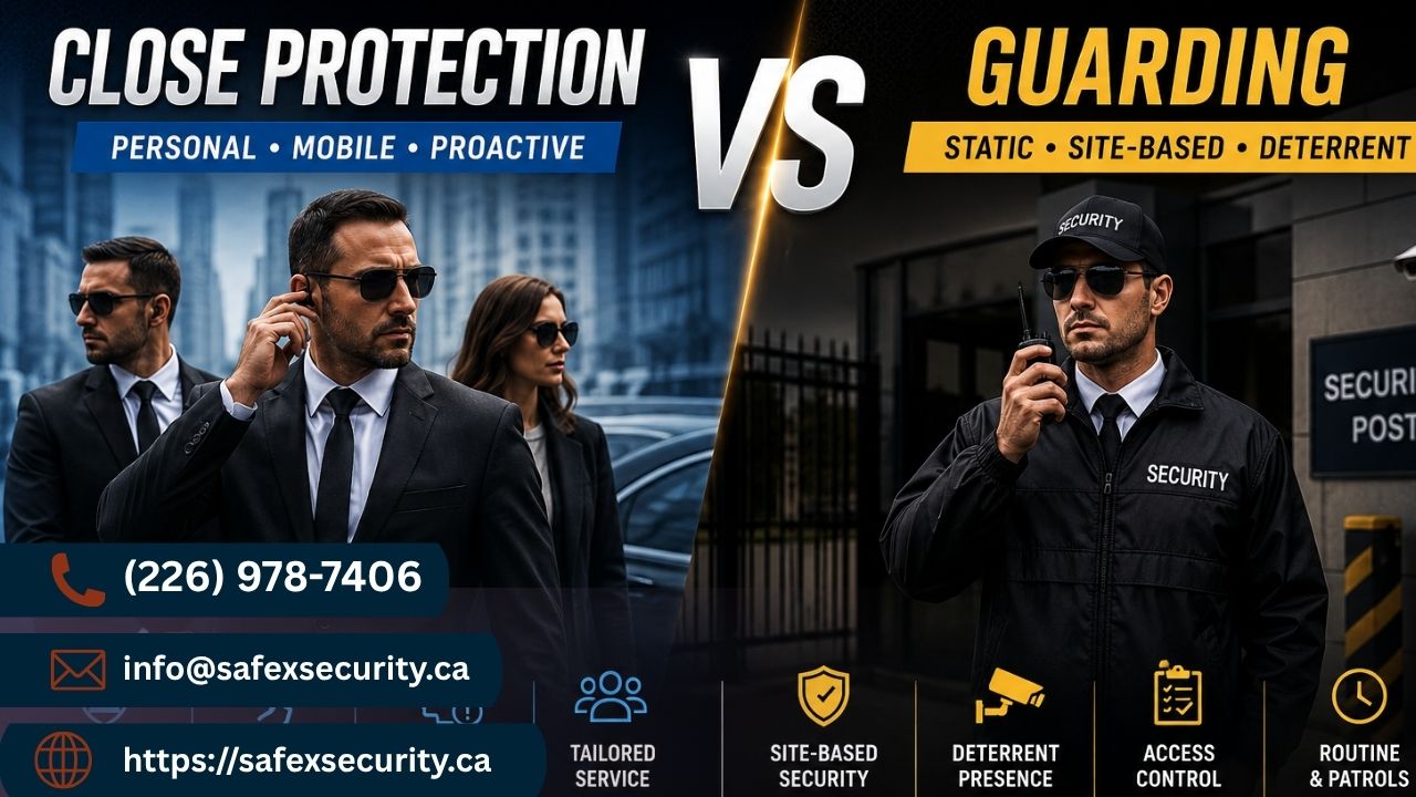 Difference between Close protection and bodyguard